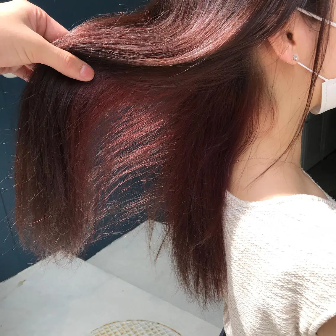 ロング カラー インナーカラー ピンクカラー トリートメント ヘアカラー 長谷川 誠志のヘアスタイル