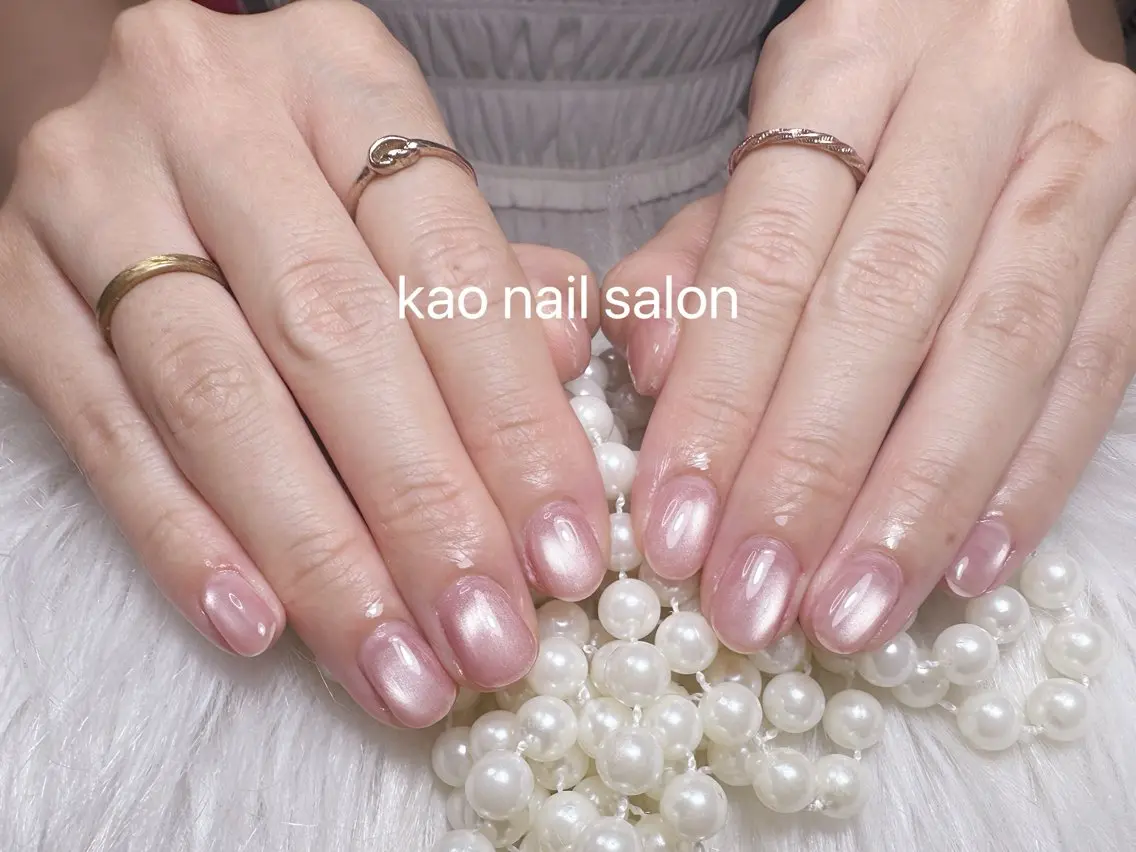 ネイル ハンドネイル kao nail マグネット/長さだしのネイルデザイン