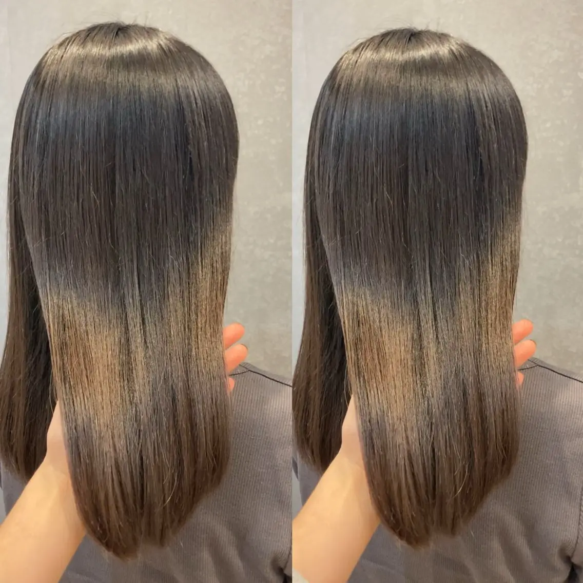 セミロング カラー トリートメント み うのヘアスタイル