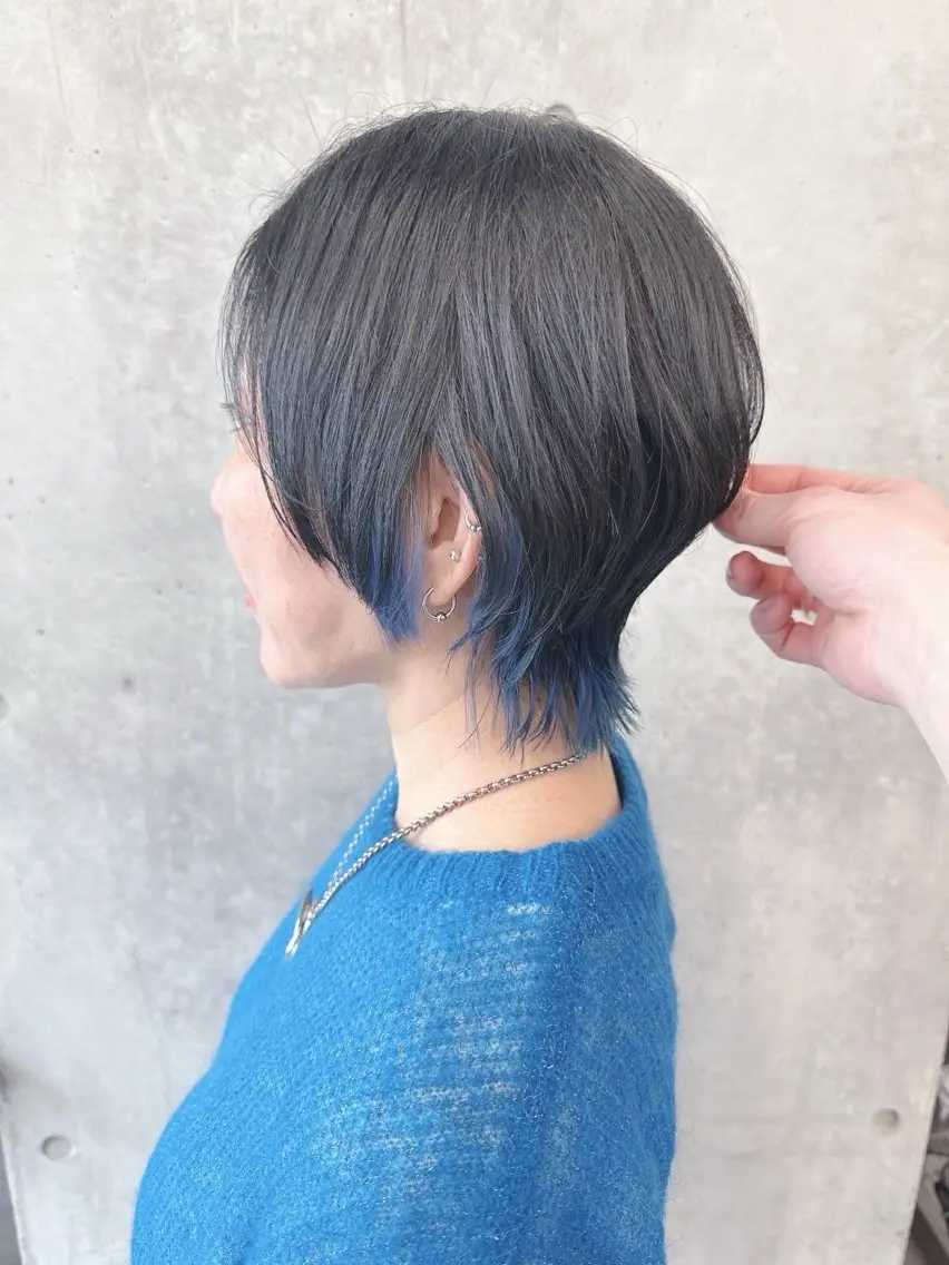 ショート カット ヘッドスパ ボブ/ゆるふわ ボブパーマ/とういのヘアスタイル