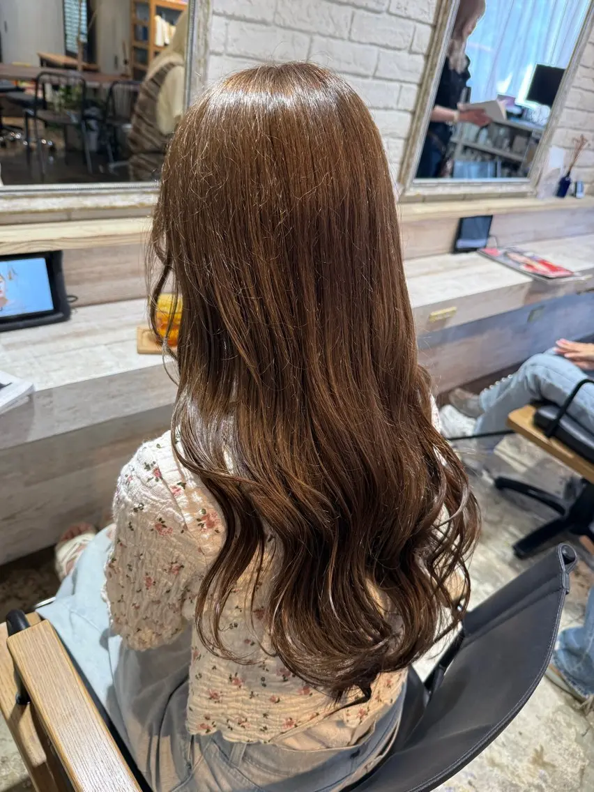 ロング カラー ヘアカラー 透明感カラー/パーマ 🌀アオノのヘアスタイル