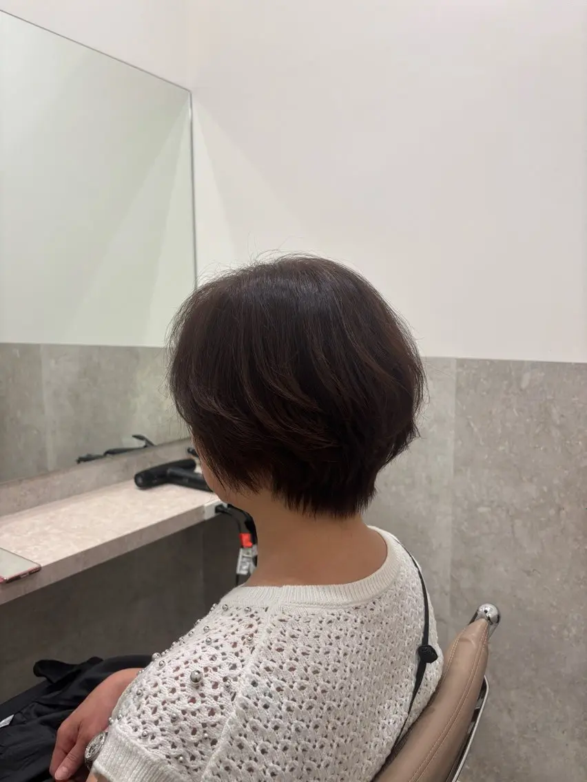 ショート カラー カット ヘアカラー トリートメント サトウヒロヤ✨全年代 大歓迎✨銀座→金沢のヘアスタイル