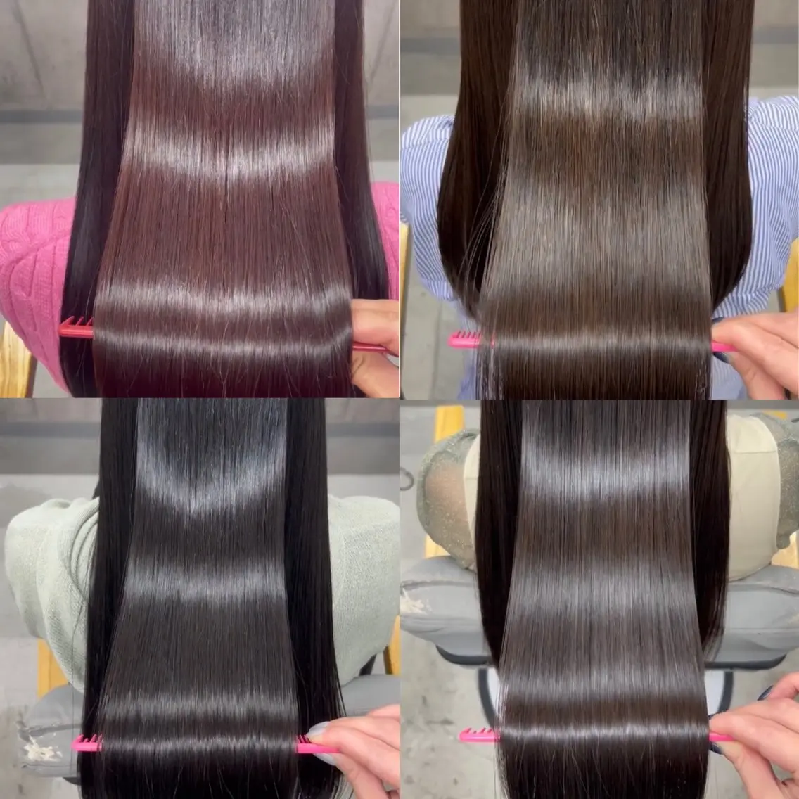 ロング カット ヘアカラー 縮毛矯正 トリートメント 髪質改善×美髪矯正 艶髪カラー 阪口のヘアスタイル