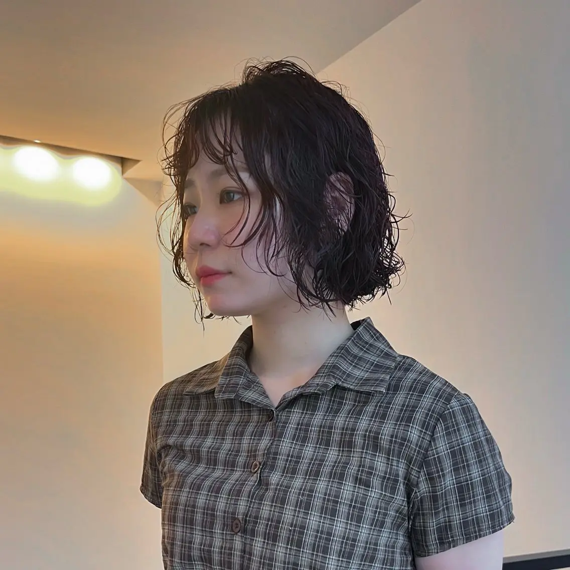 ミディアム カラー パーマ ミディアムパーマ レイヤーカット カット ヘアカラー パーマ quon RYUYA /ショート.ボブ✂️のヘアスタイル