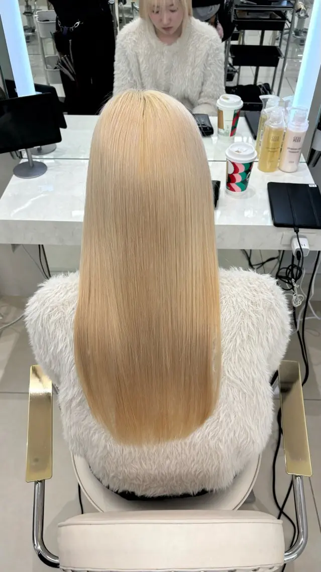 ロング カラー ブリーチ 銀座☀️ボブ美容師 佐藤ルイのヘアスタイル