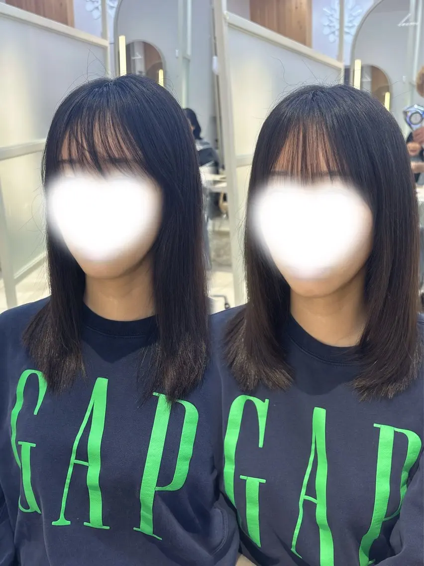 よねけん/顔まわり/ レイヤーカット🌟のヘアスタイル