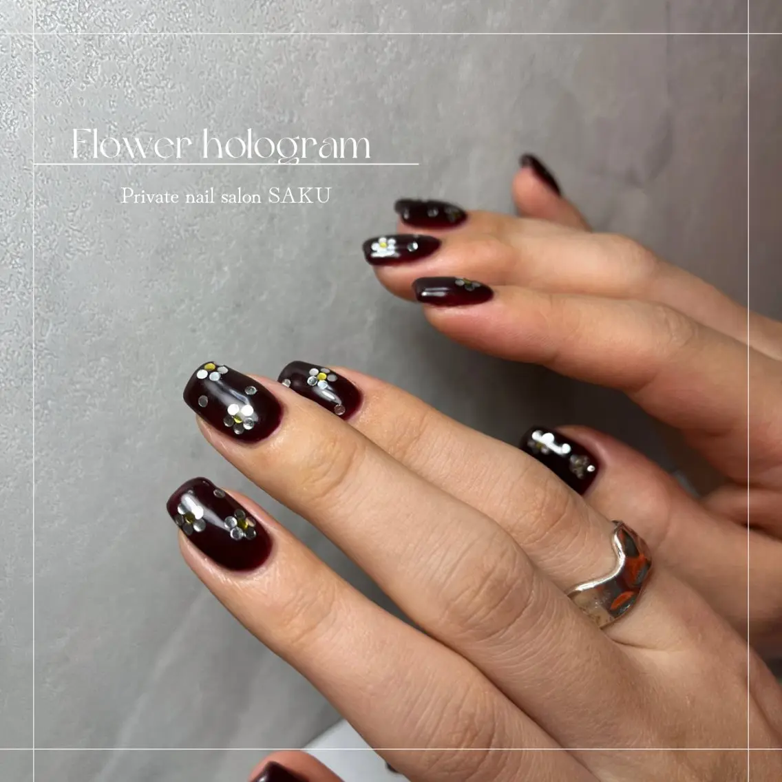 ネイル フラワーネイル SAKU nail 作島茜のネイルデザイン