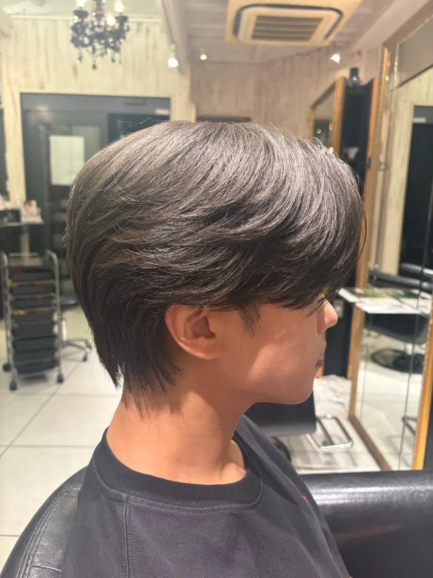 ショート メンズ センターパート 松井 悠希のヘアスタイル