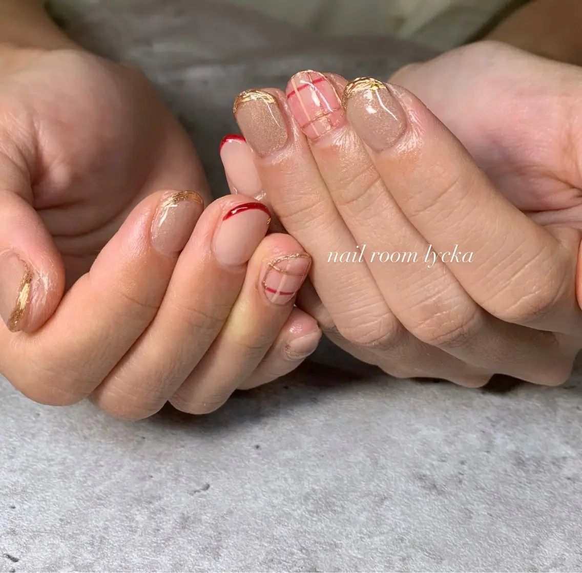 ネイル ネイルルームリッカ 𝐦𝐚𝐲𝐮のネイルデザイン