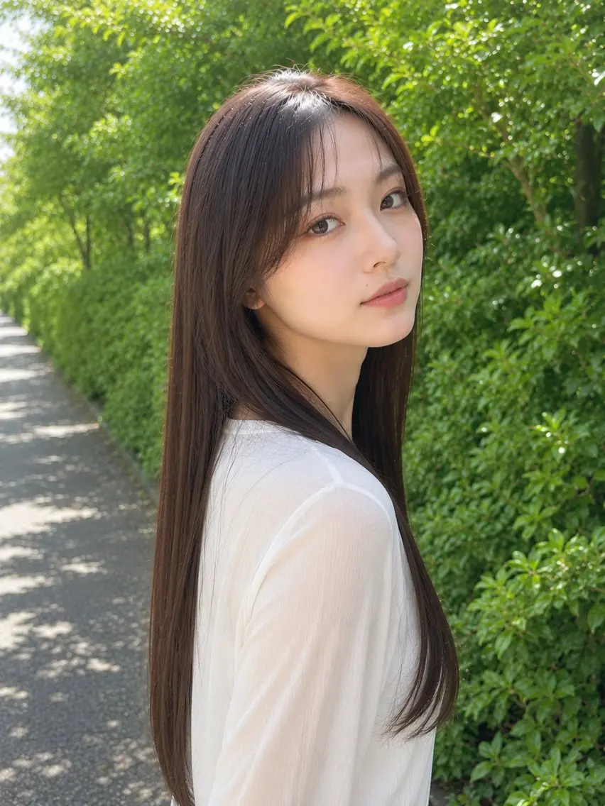 ✨新感覚ストレート✨カット+髪質改善ストレートの写真