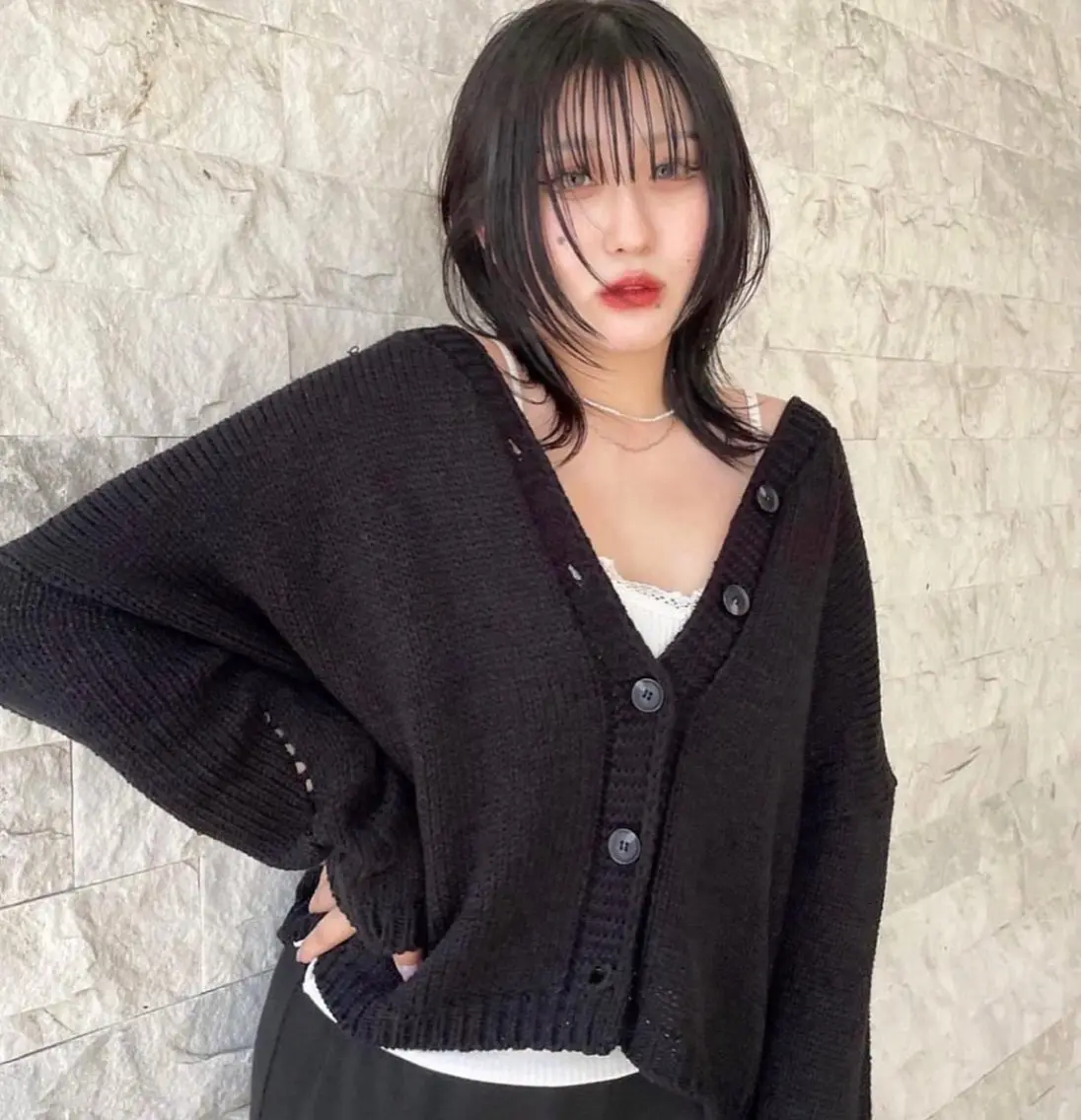 ミディアム カラー カット ヘアカラー トリートメント ヘアセット 🫧🇰🇷韓国ヘア レイヤー🐺Yutaのヘアスタイル