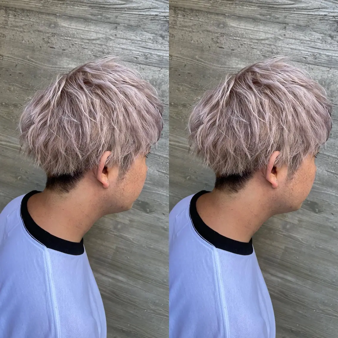 ショート カラー ブリーチ ケアブリーチ デザインカラー イヤリングカラー ハイトーンカラー カット ヘアカラー トリートメント オージュアソムリエ DAIKI⭐️のヘアスタイル