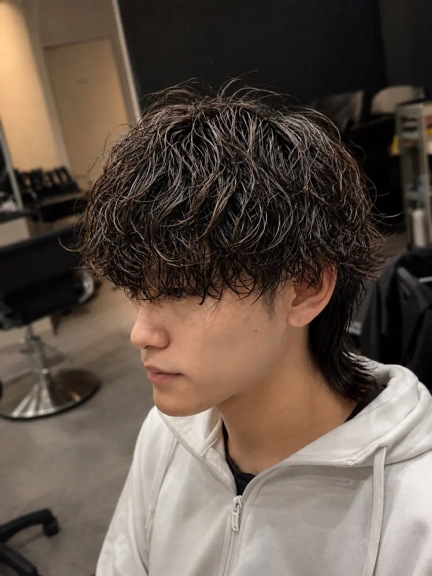 ショート パーマ メンズ カット パーマ 🌀メンズパーマ特化 名古屋/shu🌀のヘアスタイル