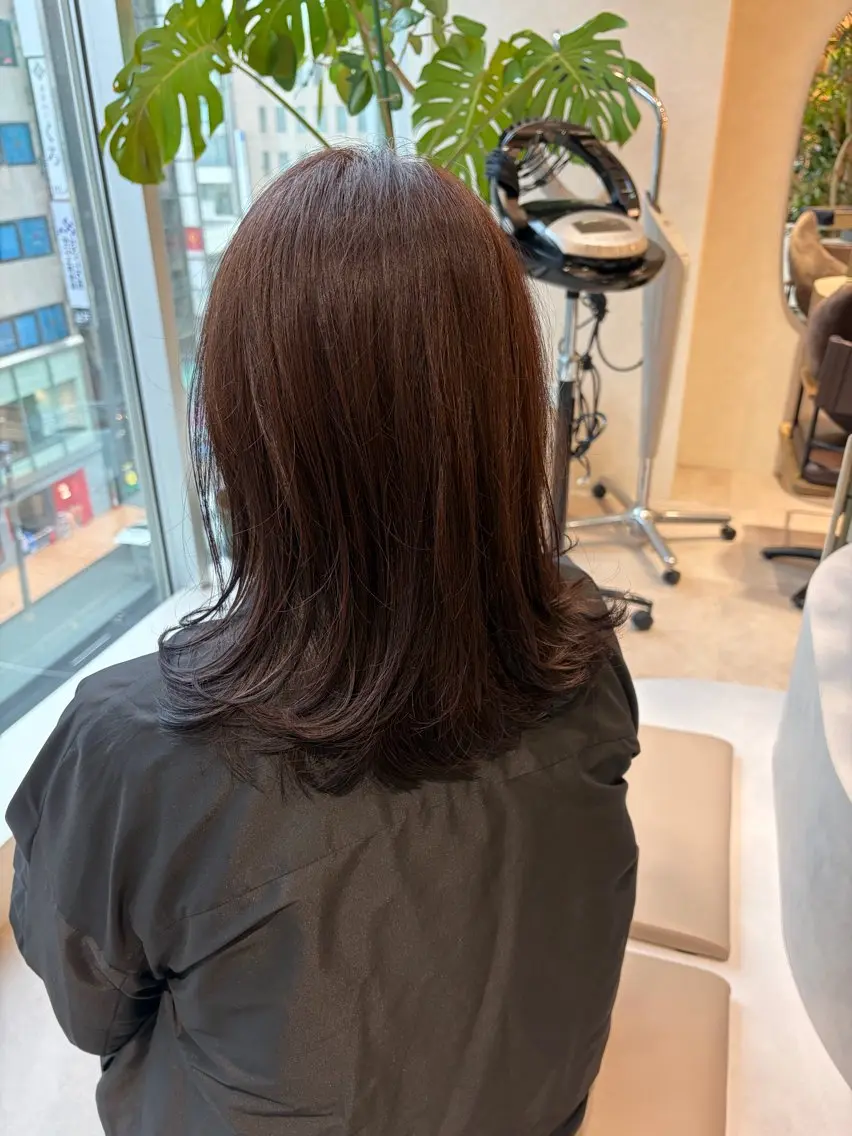 ミディアム Ha naのヘアスタイル