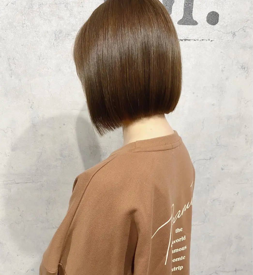 ショート カラー ボブ　ショート 特化 迫田紘史のヘアスタイル