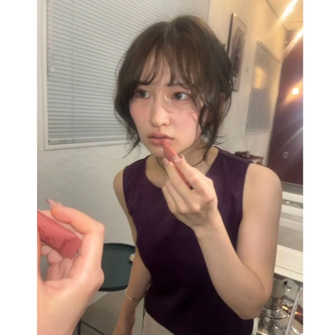 ミディアム カラー ヘアカラー illatos サヤナのヘアスタイル