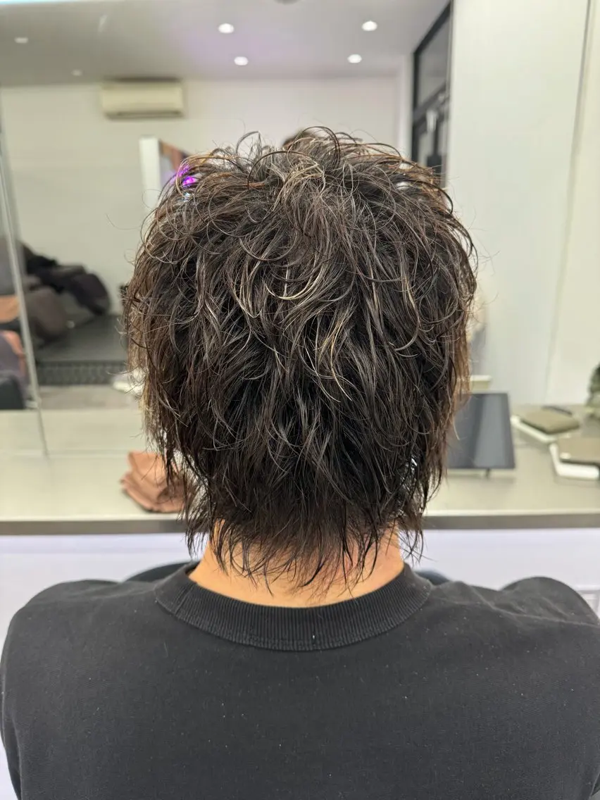 ミディアム パーマ メンズ 【メッシュ×パーマ】 ❤️🔥Koukiのヘアスタイル