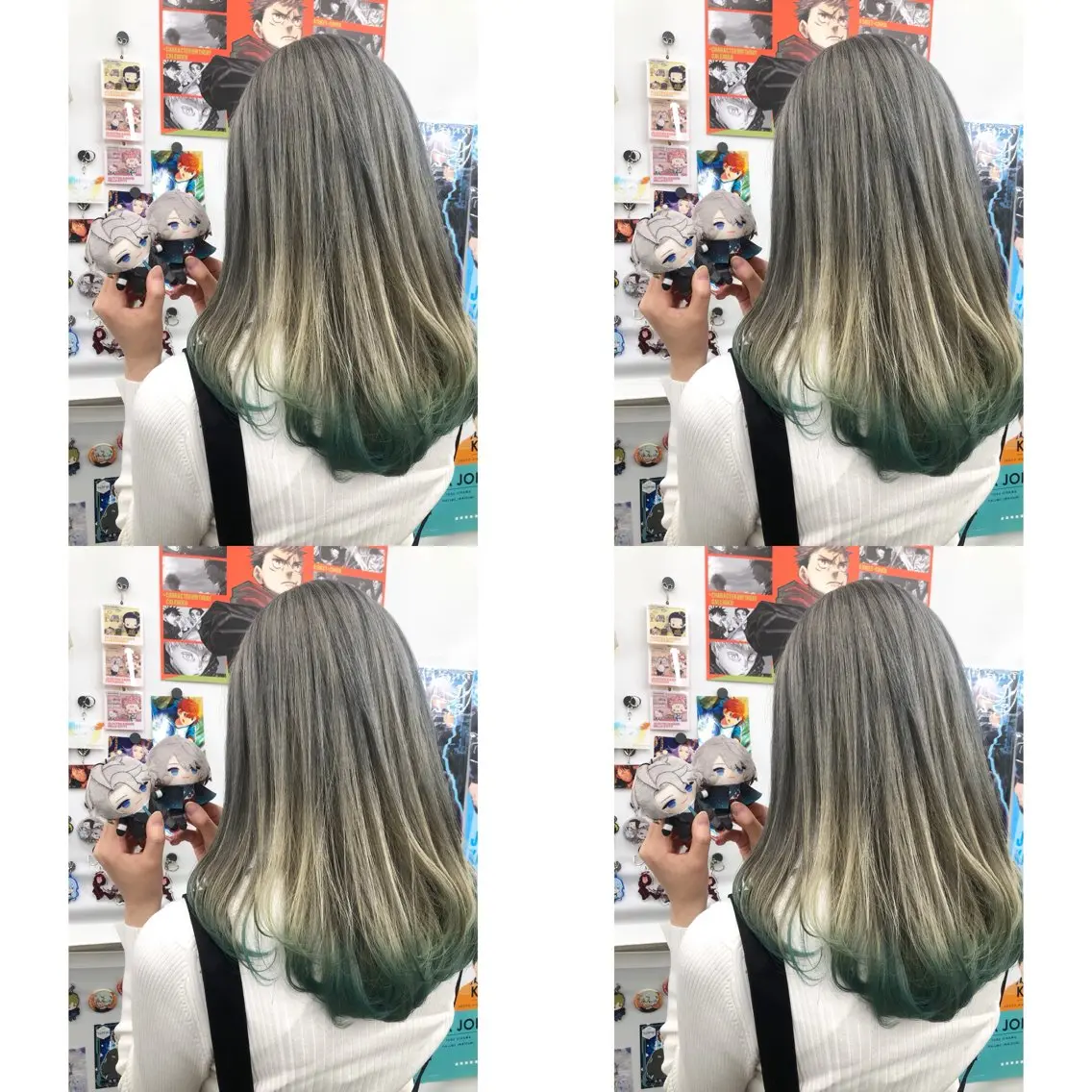 セミロング カラー ブリーチ トリートメント カット ヘアカラー トリートメント 推しカラー✨ オタク美容師ユウカのヘアスタイル