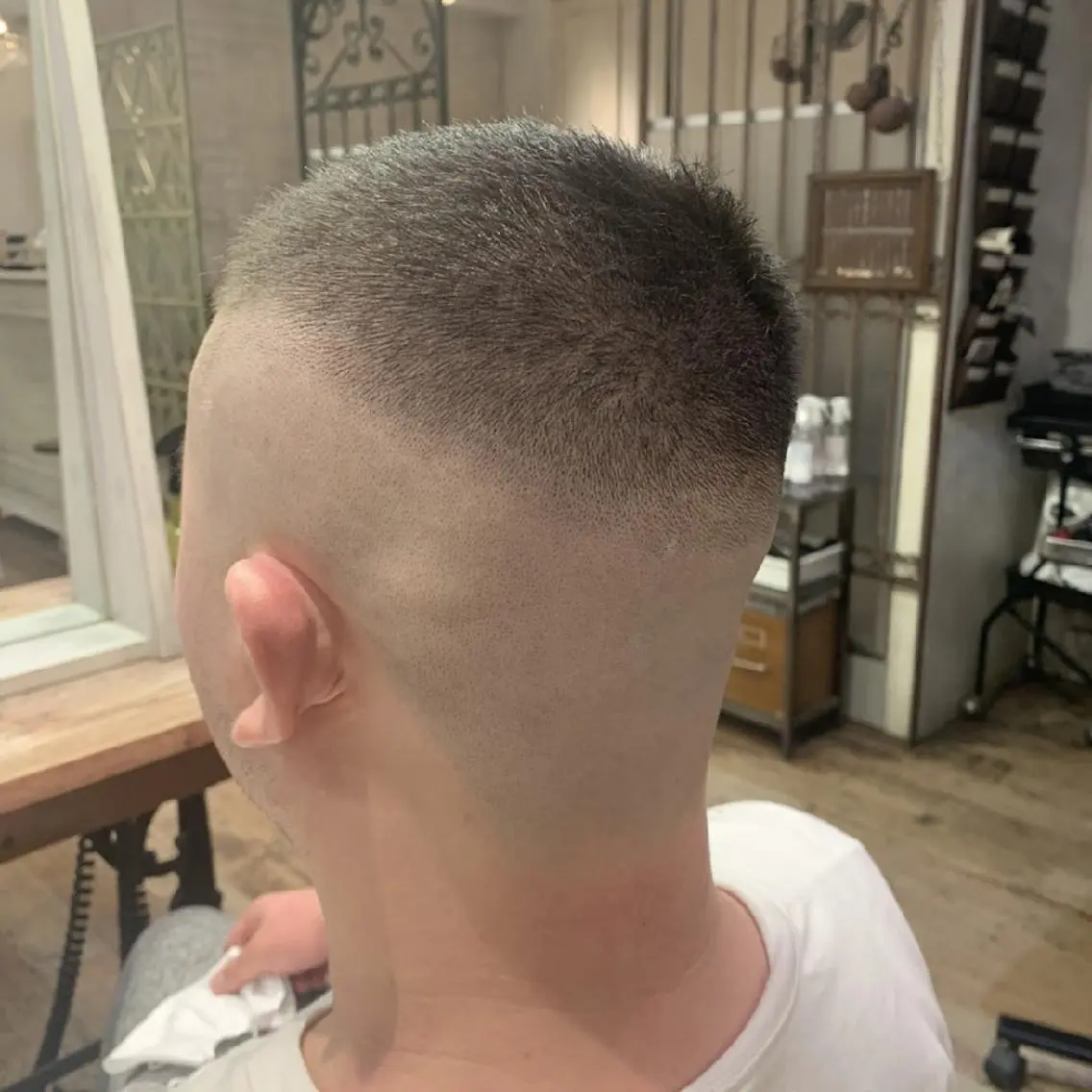ショート メンズ フェードカット スキンフェード カット メンズ/フェード/ バーバー/盛山大地のヘアスタイル