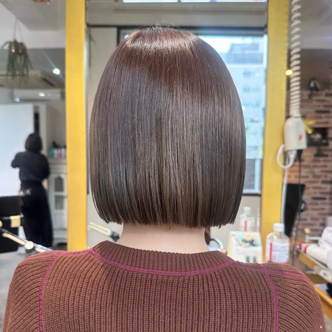 カラー ボブ カット ヘアカラー Saki💛心斎橋 髪質改善/艶カラーのヘアスタイル