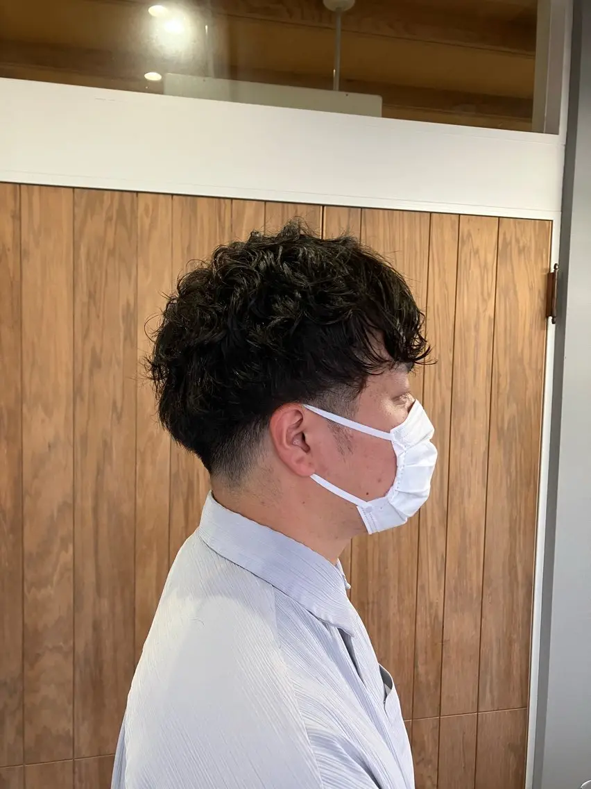 ショート パーマ メンズ メンズパーマ カット パーマ 佐藤 悠生 メンズパーマ.カットのヘアスタイル