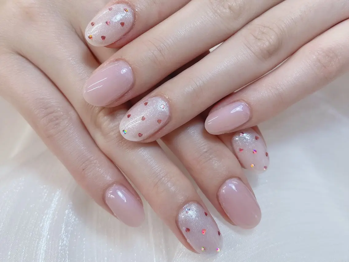 ネイル チークネイル 成人式 フレンチネイル グラデーション 氷ネイル・うるうるネイル ハンドネイル DUO   MI nail salonのネイルデザイン