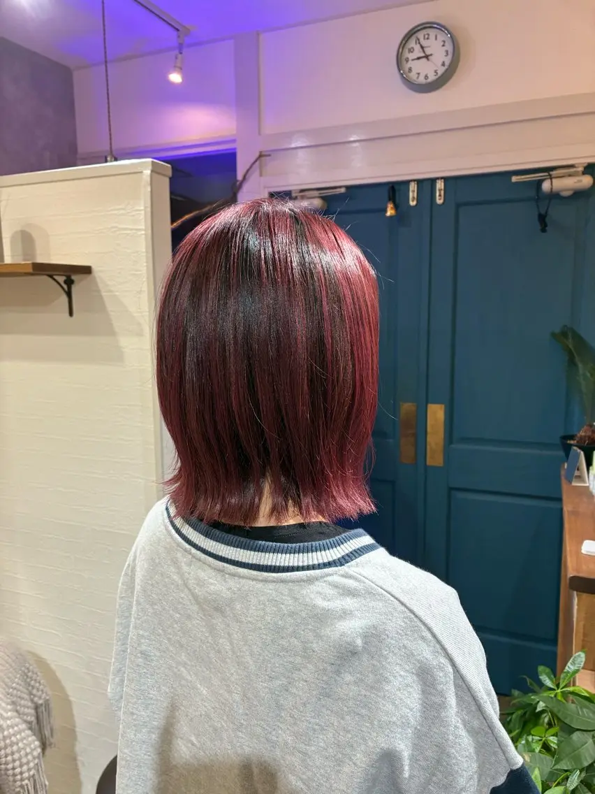 ショート レイヤーカット カット ヘアカラー 金田 拓也のヘアスタイル