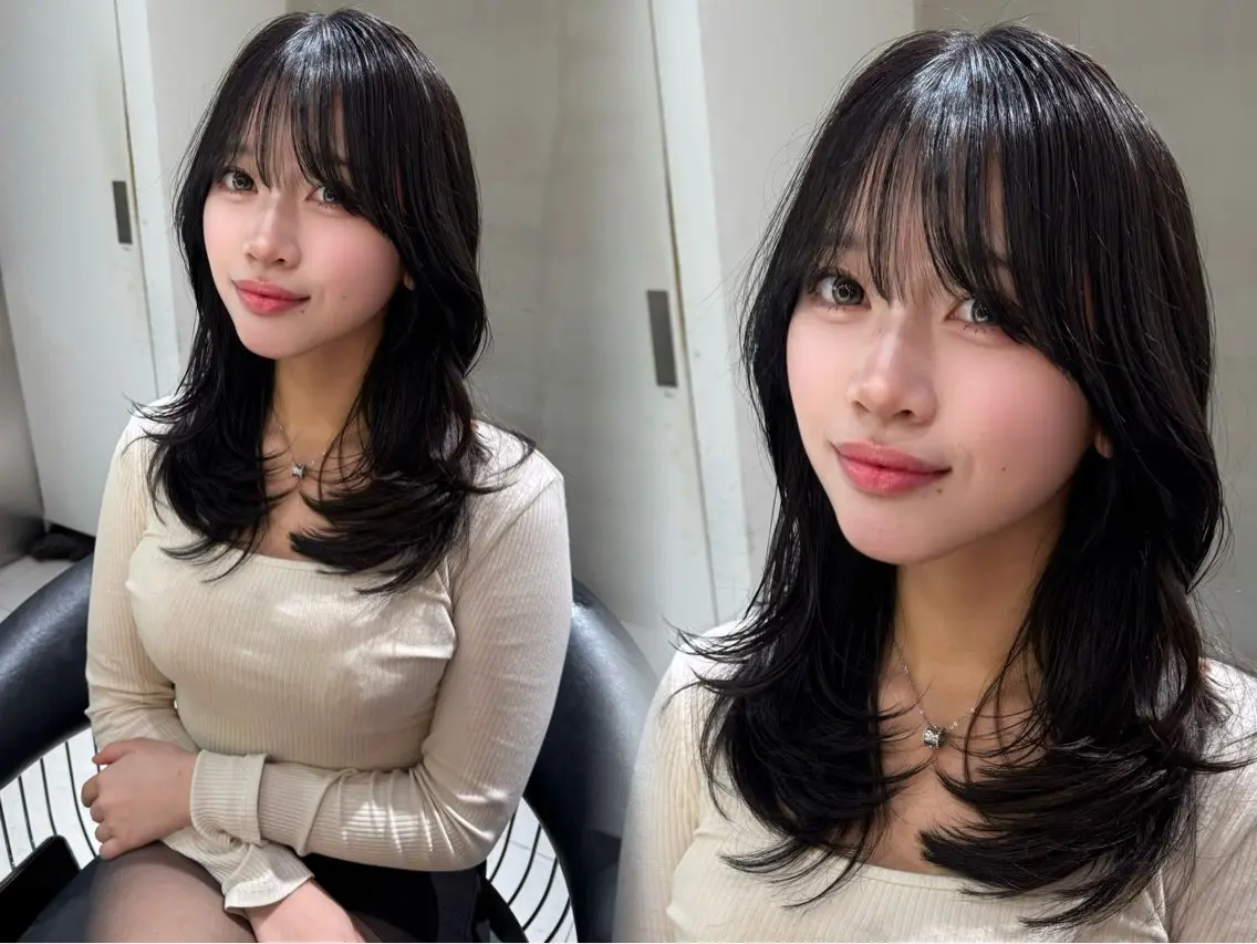 ロング カラー レイヤー/縮毛矯正 マスター✨️タケルのヘアスタイル