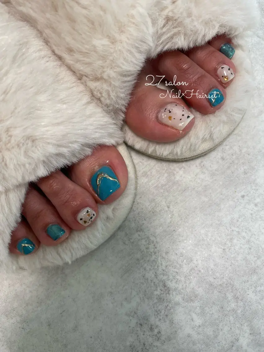 ネイル フットネイル 27salon yuinaのネイルデザイン