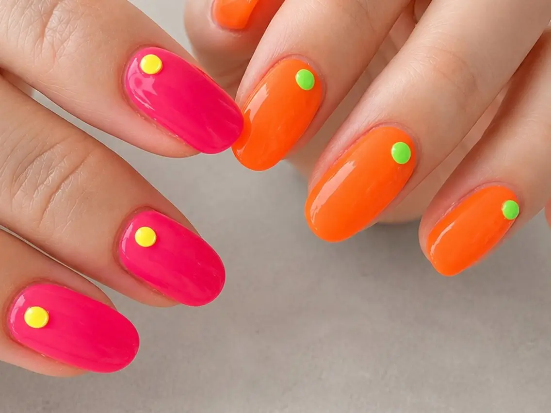 ネイル ワンカラーネイル 夏ネイル ハンドネイル nail salon Aymのネイルデザイン