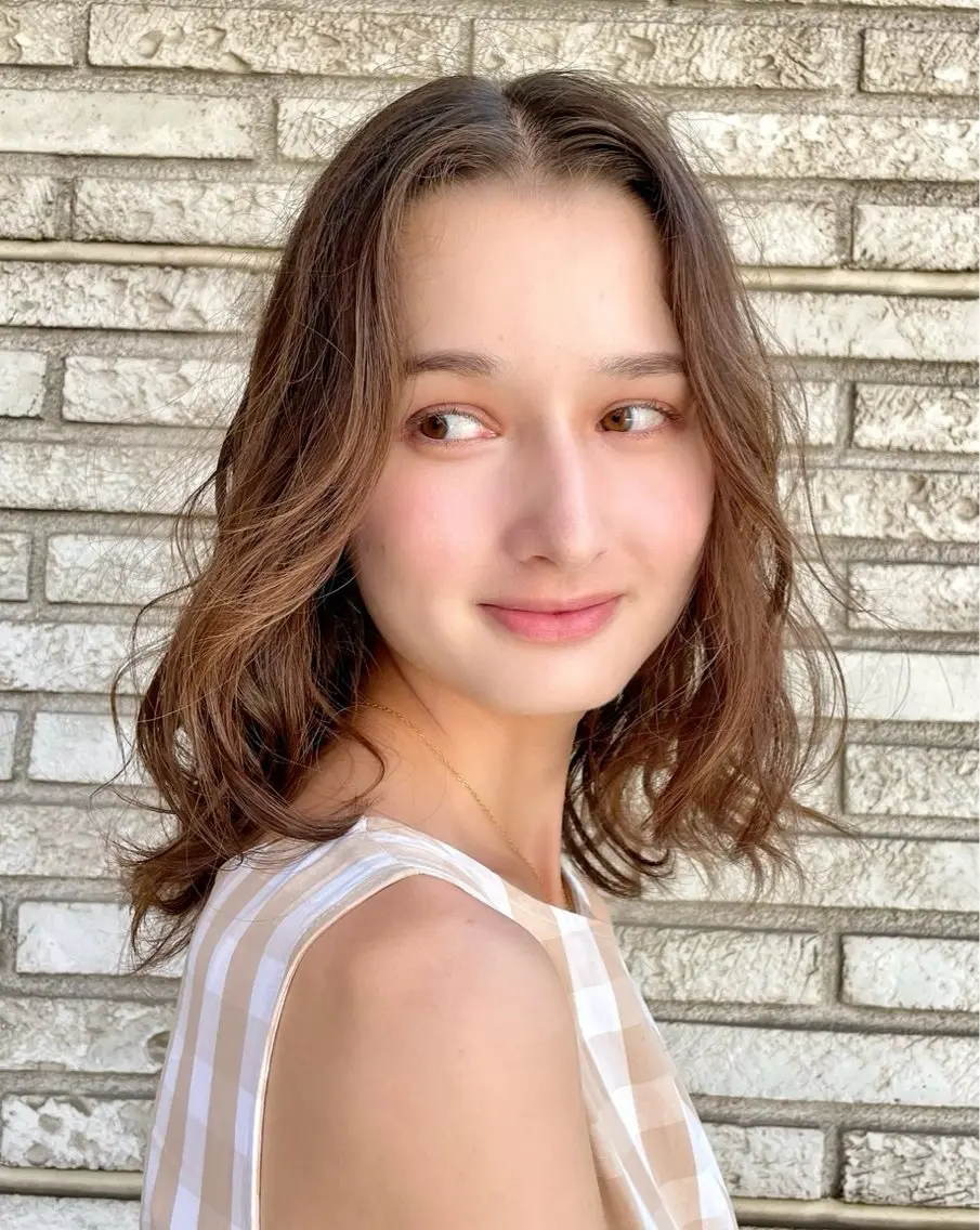 ミディアム パーマ ミディアムパーマ 海外ヘア / Juanのヘアスタイル