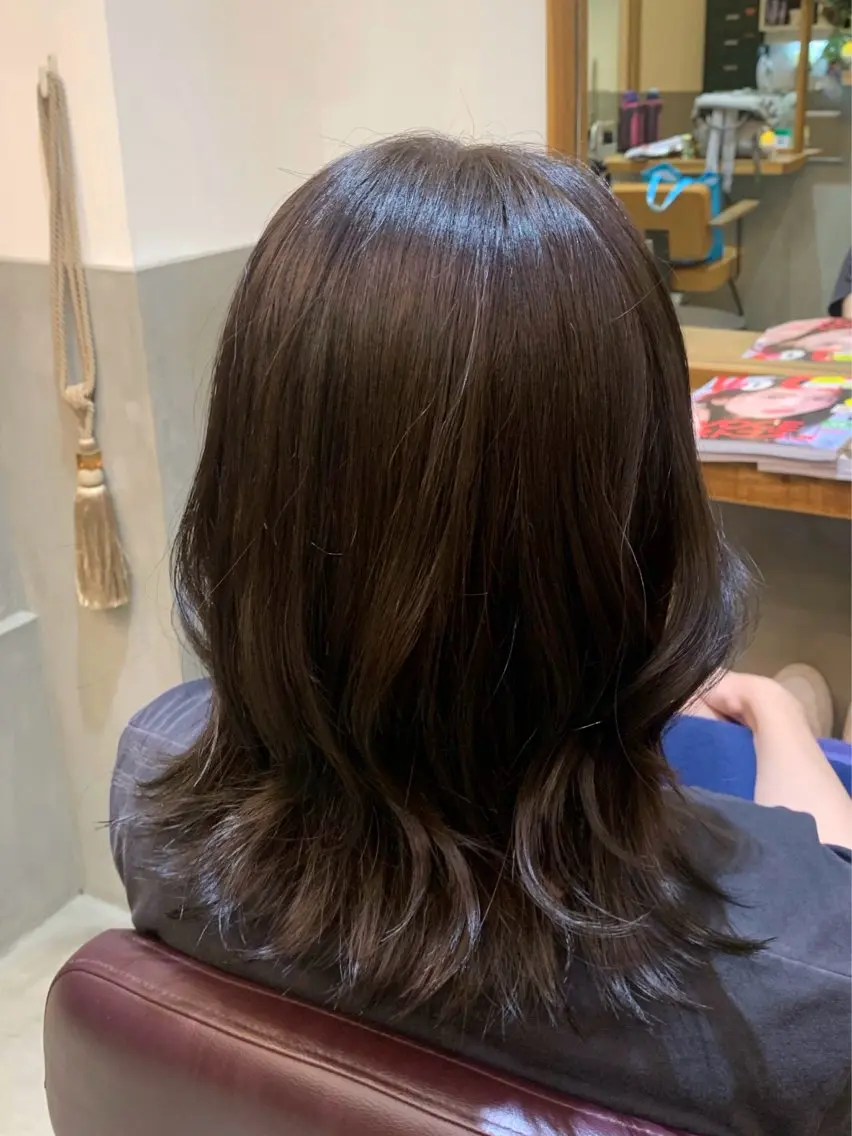 セミロング カラー カット ヘアカラー トリートメント ✂️RIKUKI🎨 【駒込美容師🎀】のヘアスタイル