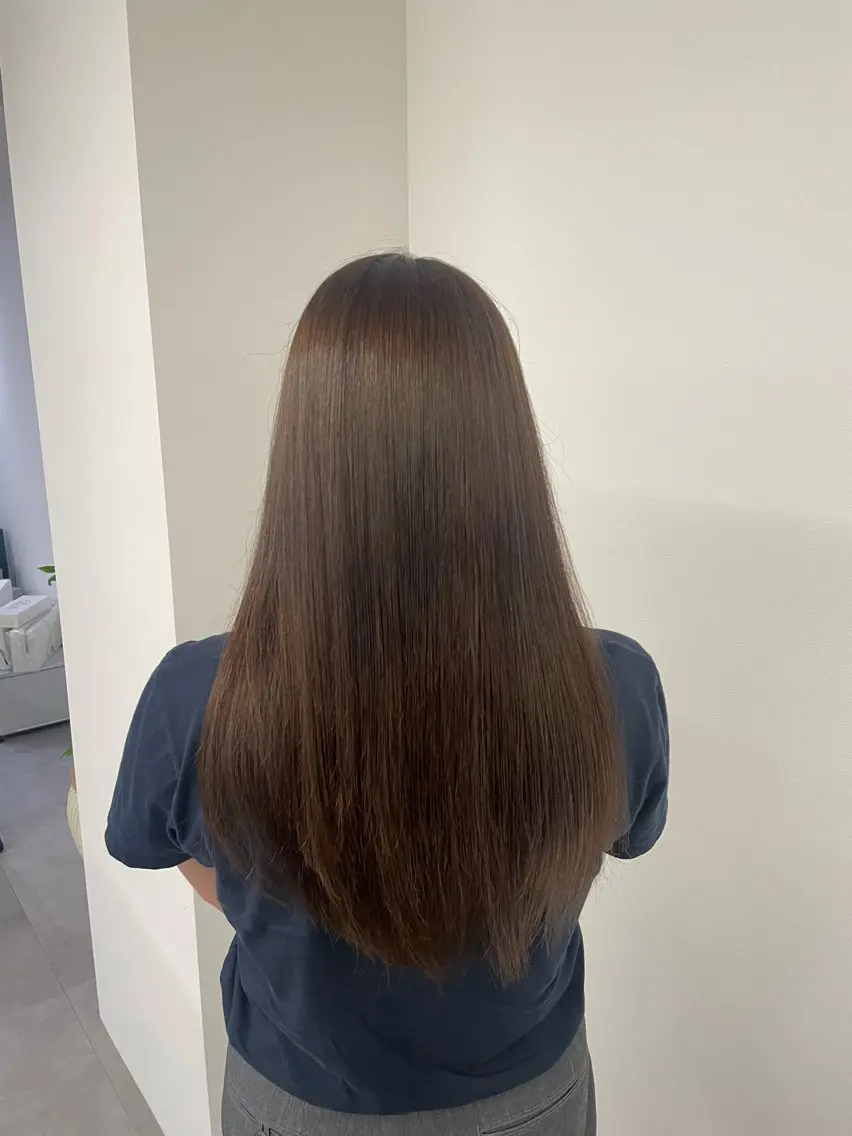 カラー 透明感カラー カラーモデル募集/ 森本明花のヘアスタイル