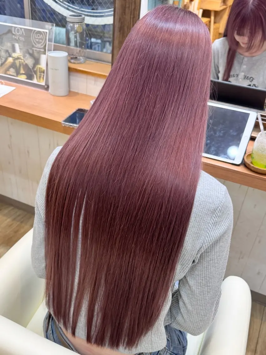カラー ンジハ えみのヘアスタイル