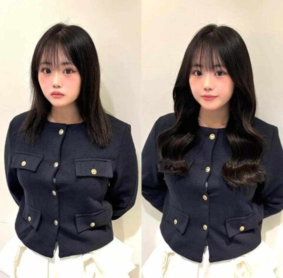 セミロング エクステ 韓国風ヘア BIZE eclatのヘアスタイル