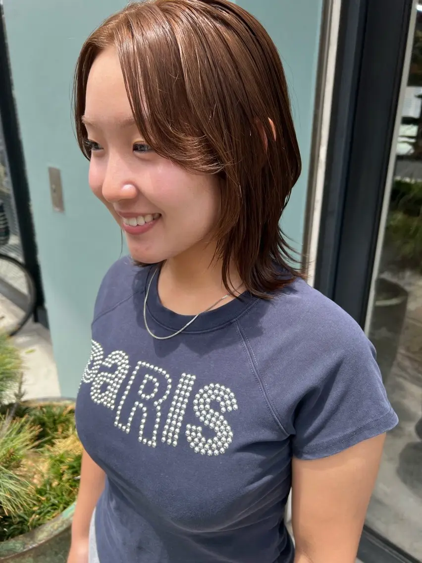 ミディアム 🌈ケアブリーチ🌈 おぐまなつきのヘアスタイル