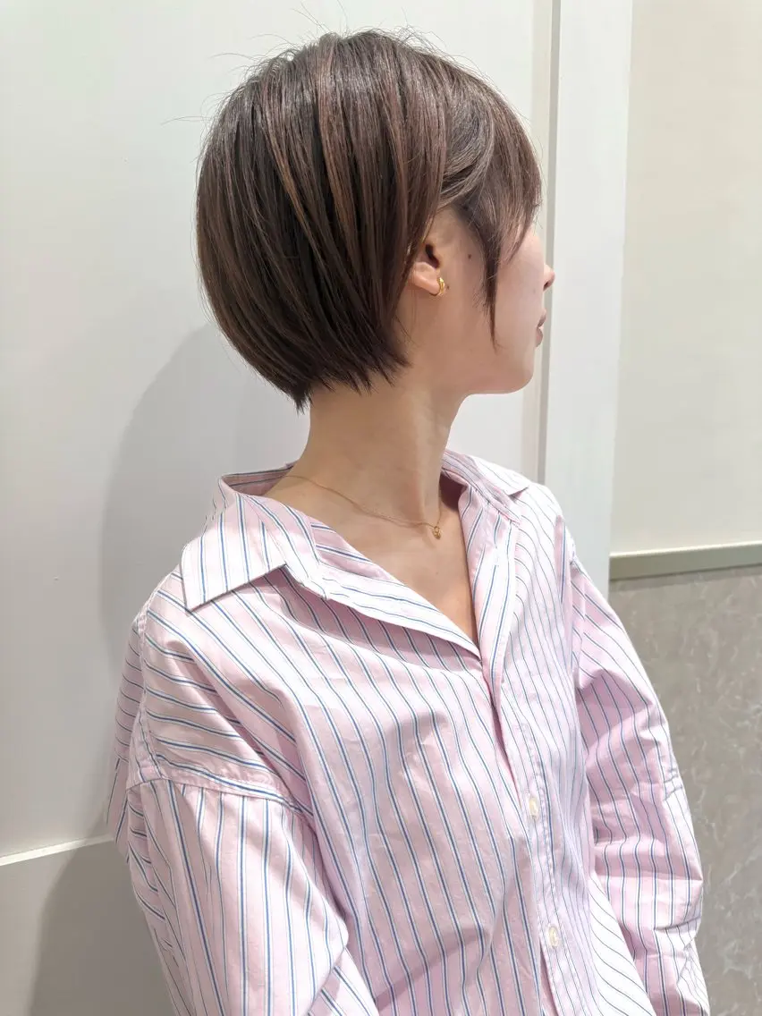 ショート 丸みショート ショートヘア ハイトーン/暖色 カラー/maoのヘアスタイル
