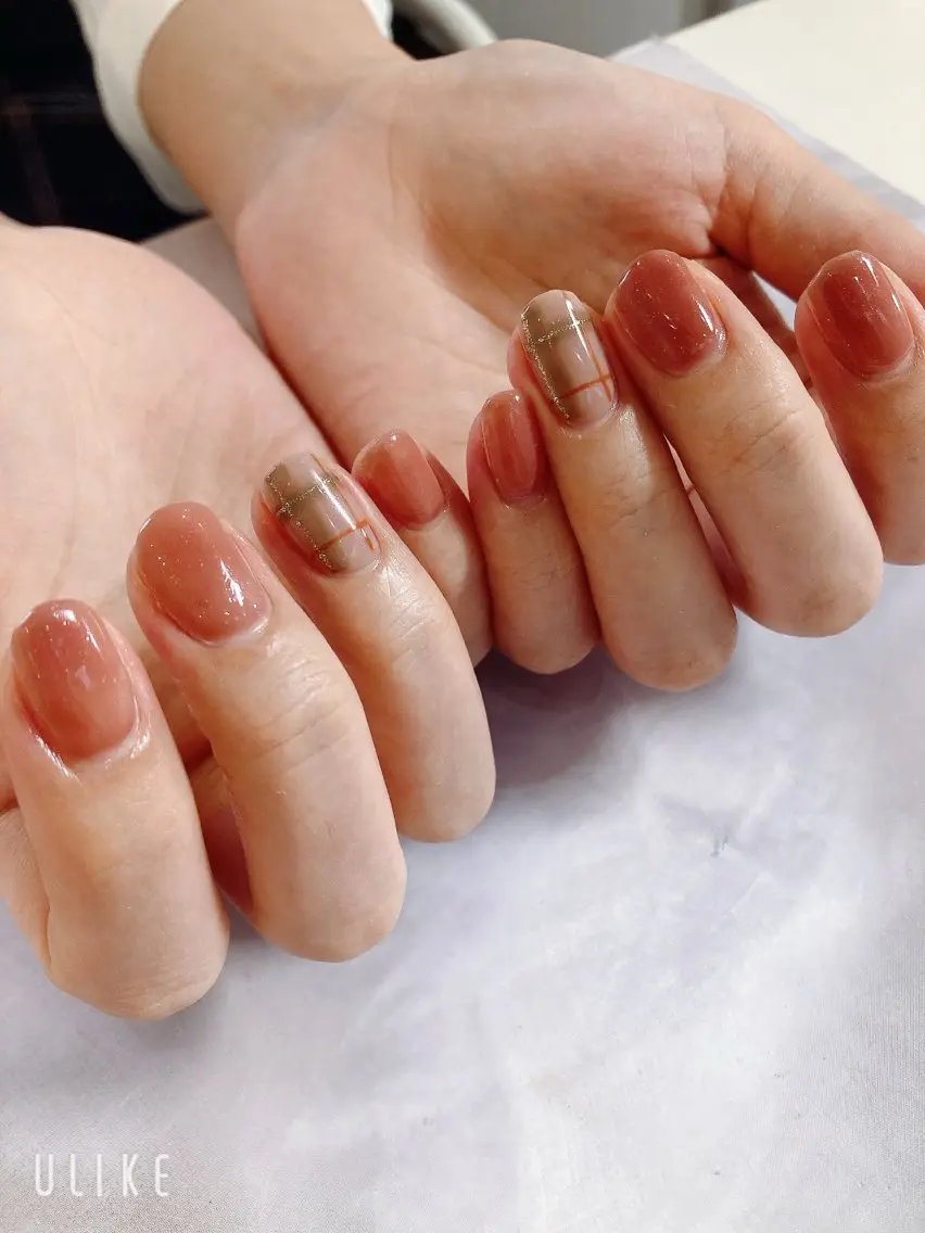 ネイル BURGUNDY keikoのネイルデザイン