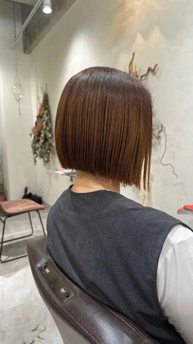ショート 切りっぱなしボブ ボブ カット REGO Hair &eye salonのヘアスタイル