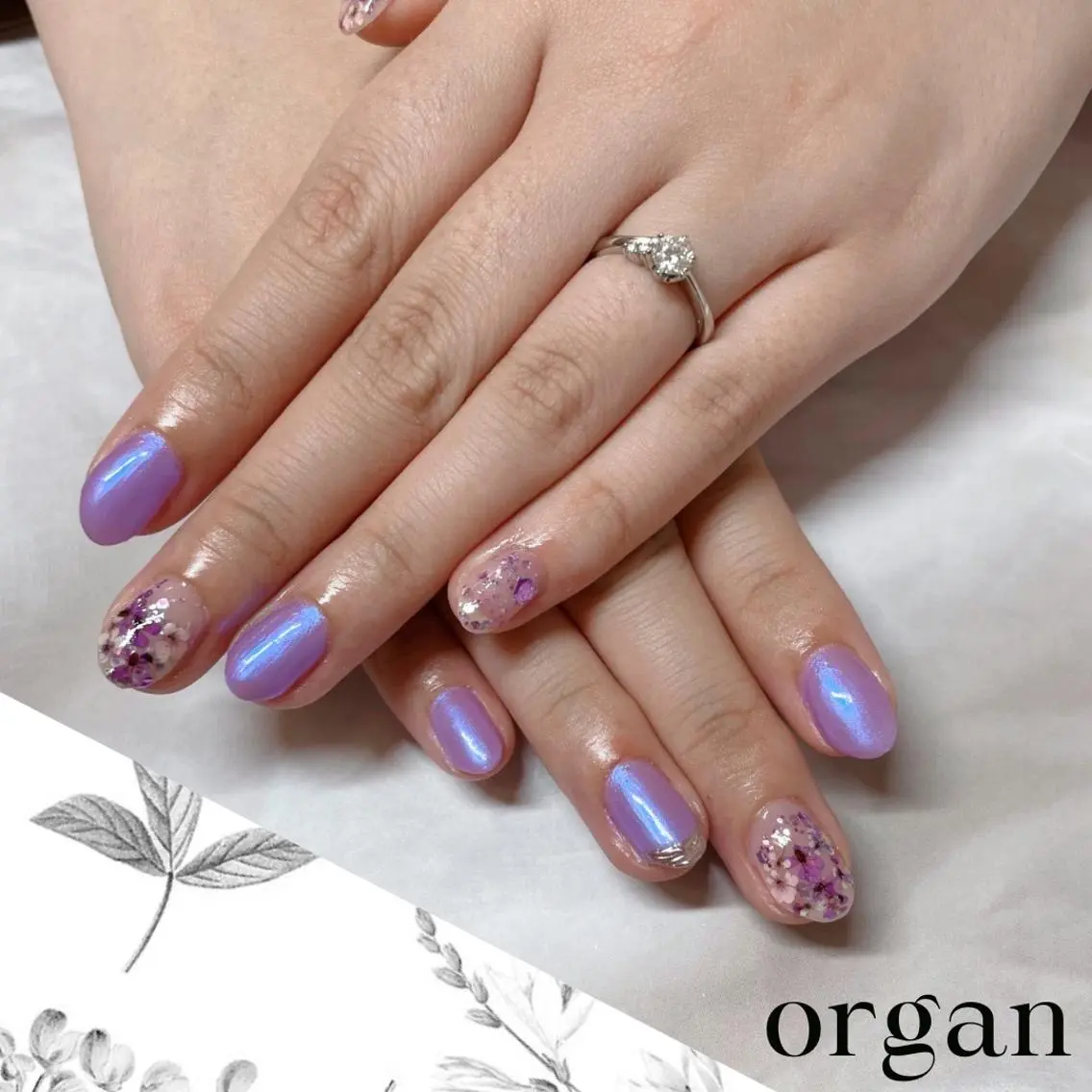 ネイル オーロラネイル 【ORGAN】 nailのネイルデザイン
