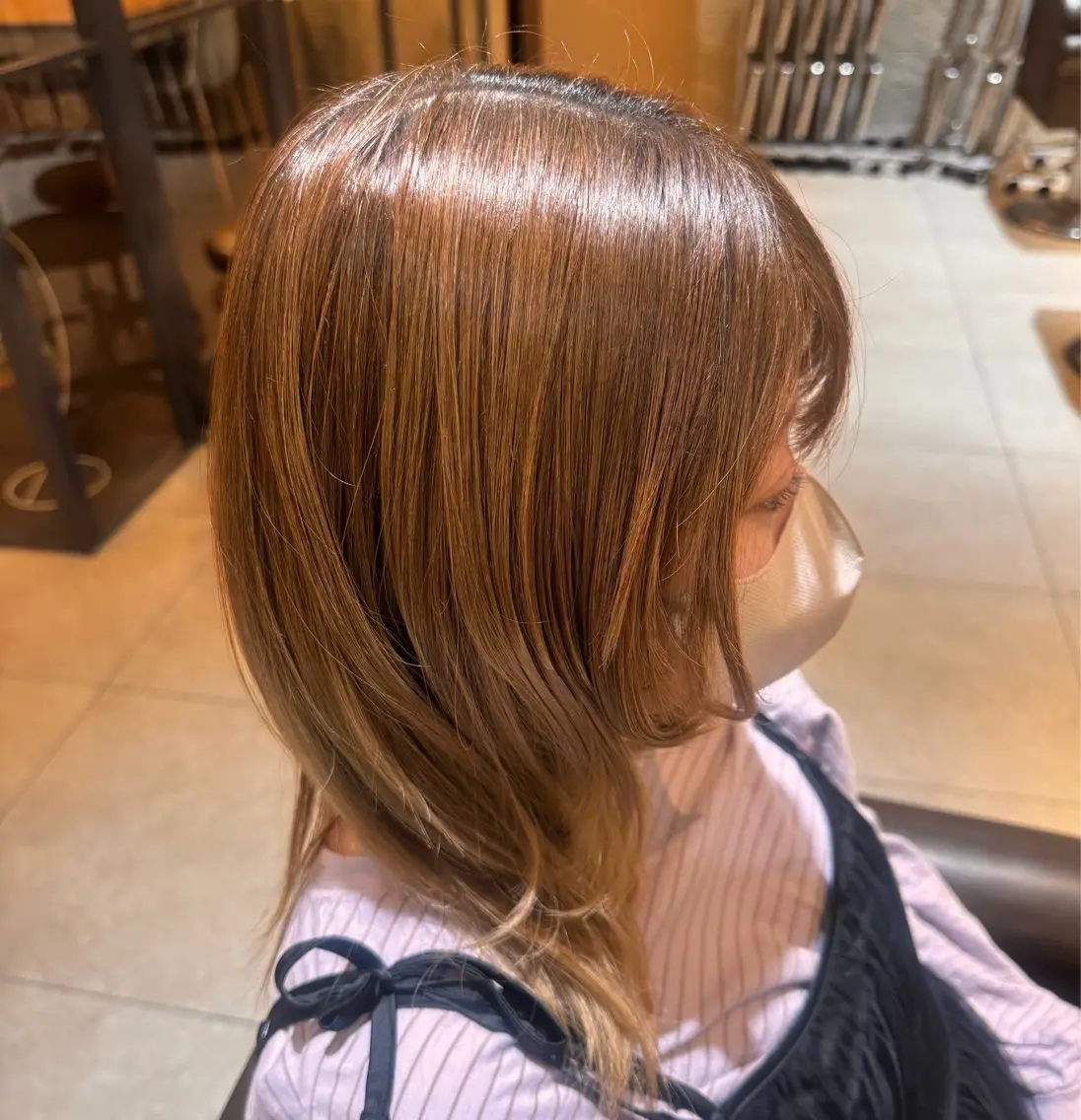 ミディアム 縮毛矯正 アトリエMIHO 吉川のヘアスタイル