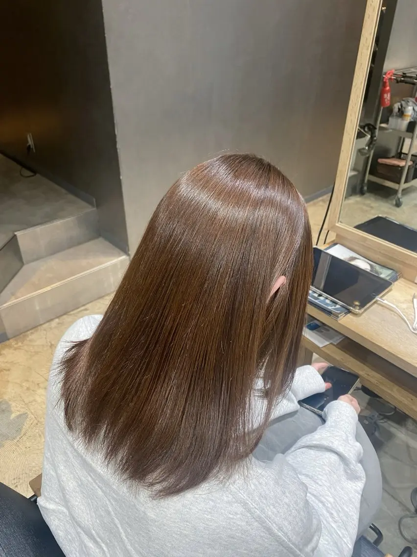 ミディアム ミディアムパーマ 松本 凪のヘアスタイル