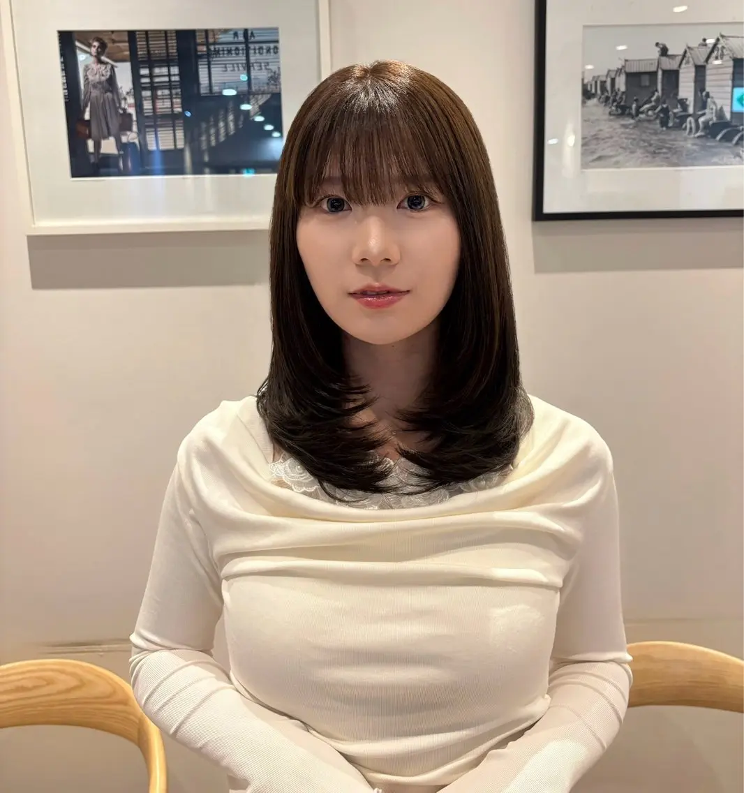 ミディアム カット ヘアカラー トリートメント 髪質改善カラー🫧/ KOUのヘアスタイル