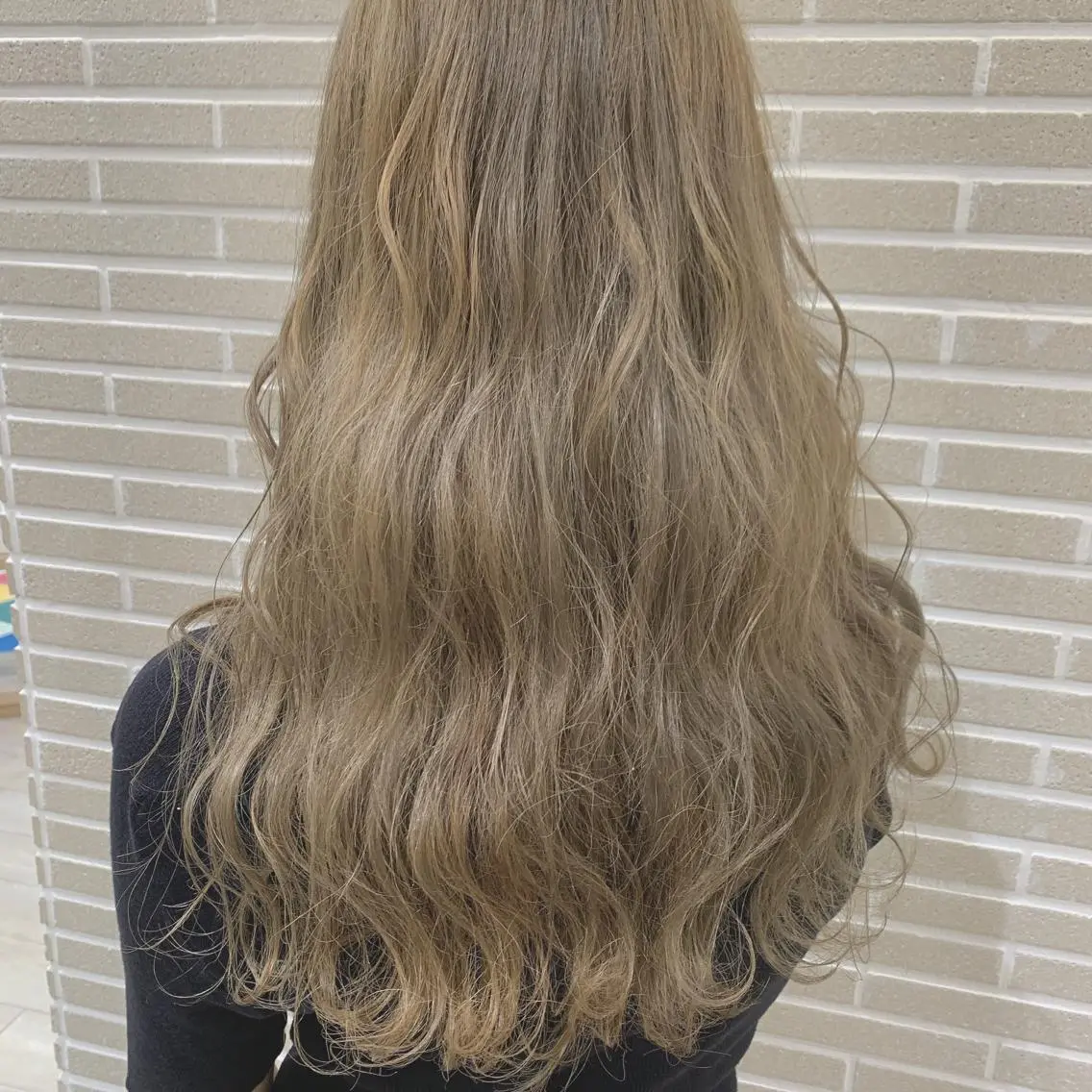 ロング カット ヘアカラー トリートメント 潟上 菜摘のヘアスタイル