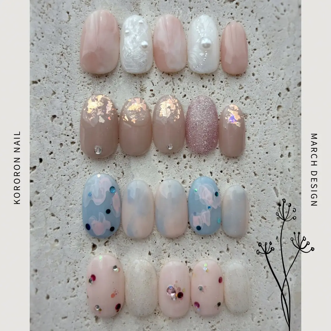 【ご新規様オフ無料】ハンド🤲お値打ち❣️季節の定額コース (ちょこっとアート)カラー変更okです！の写真