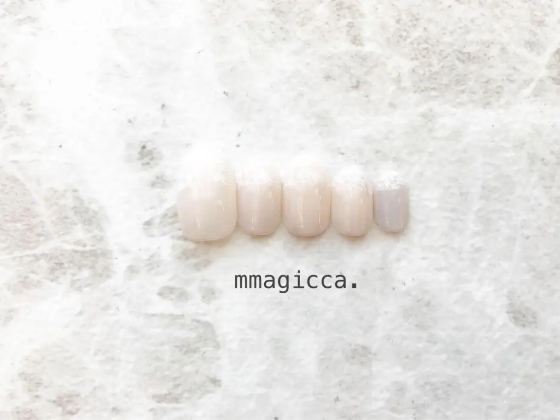 ネイル フレンチネイル ジェルネイル レース mmagicca. 【 まじか. 】のネイルデザイン