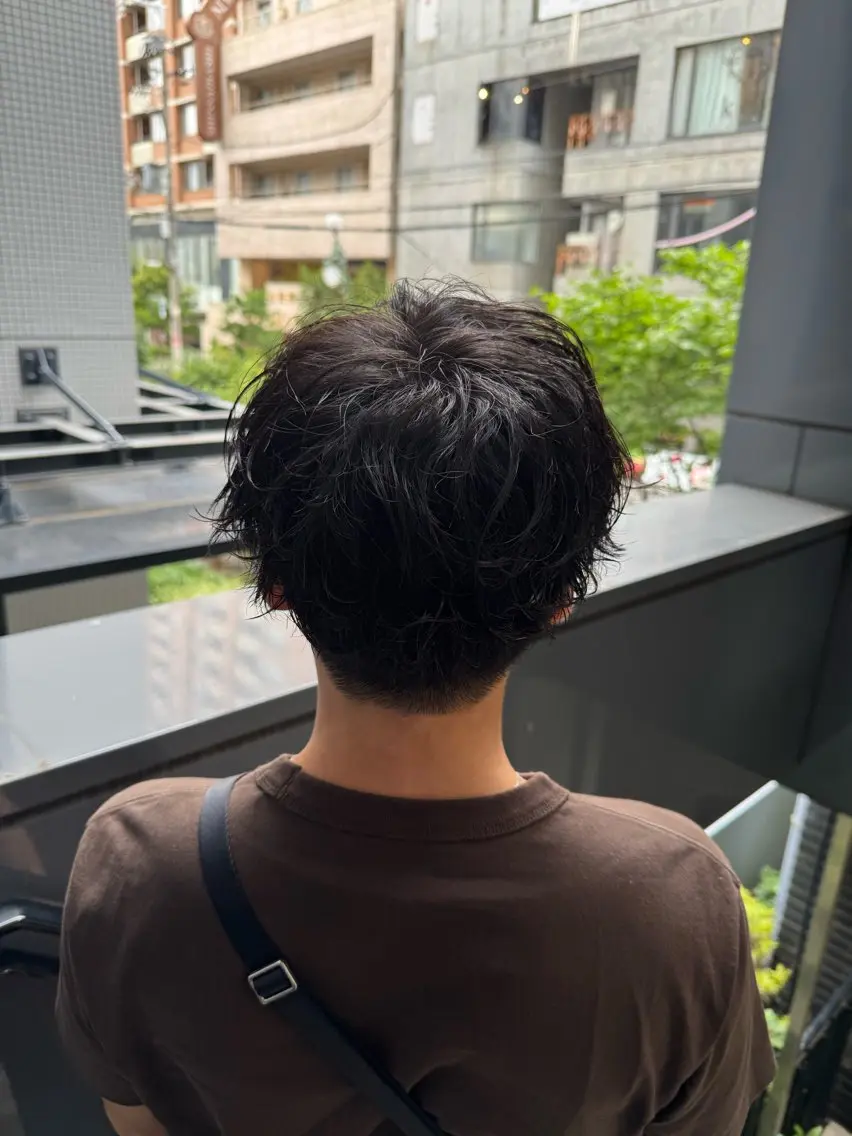 メンズ カット パーマ 河野 悠のヘアスタイル