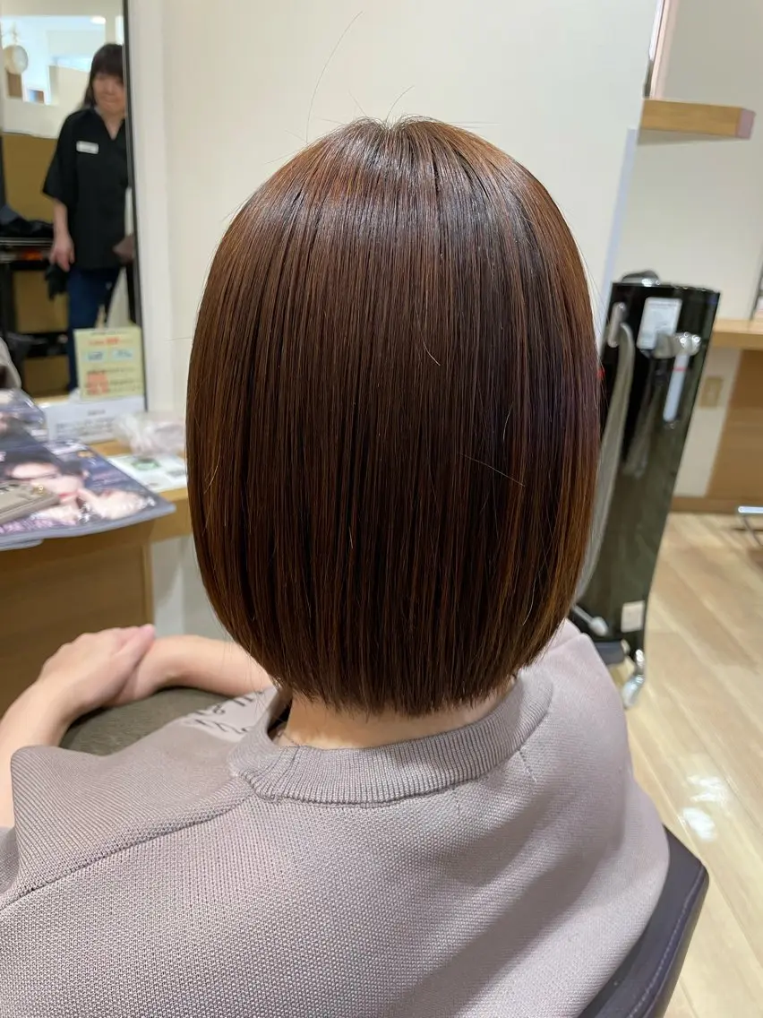 ショート カラー パーマ 韓国レイヤー🎀/ 顔周り特化🎀/豊田のヘアスタイル