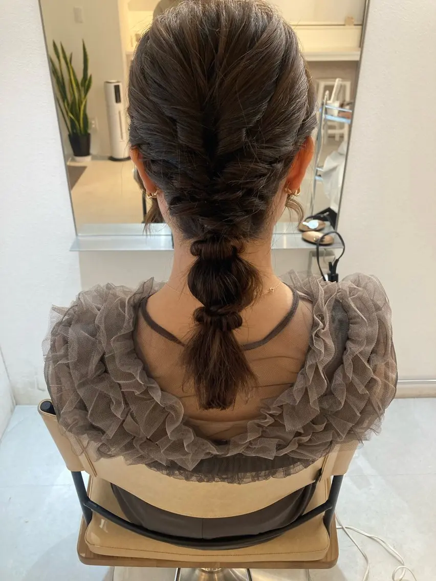 ミディアム ヘアセット ✨色持ちの良い艶 カラー✨蟹江真世のヘアスタイル