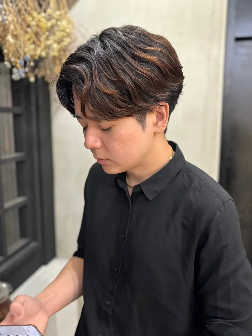 パーマ メンズ ニュアンスパーマ カット パーマ ✨レディースカット モデル募集✨イブキのヘアスタイル